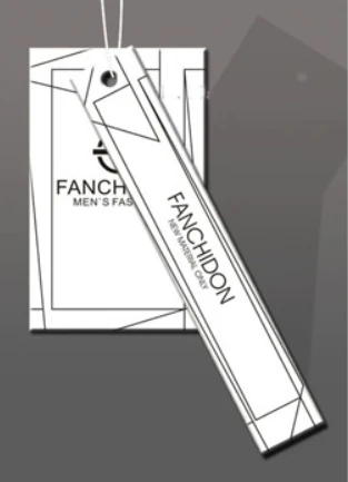 Etiqueta de roupa C1s Placa de caixa de papel branca marfim