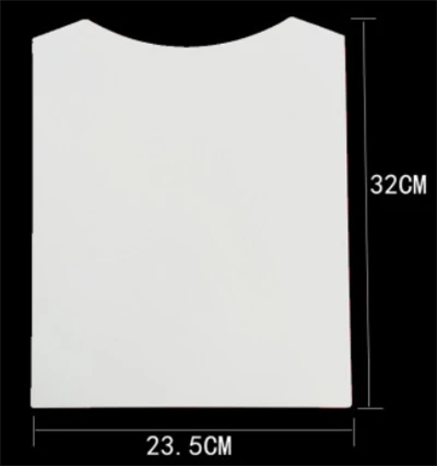 Camiseta-, camisa, resistente a rugas, roupas dobradas, papel para quadro branco, papel para quadro branco personalizado, embalagem de roupas, forro de papelão, placa duplex branca com verso cinza